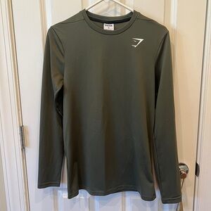 Gymshark Men's Olive Long Sleeve Tee